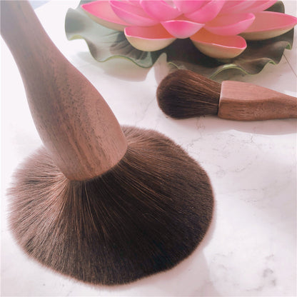 Wood Handle Makeup Brush Set