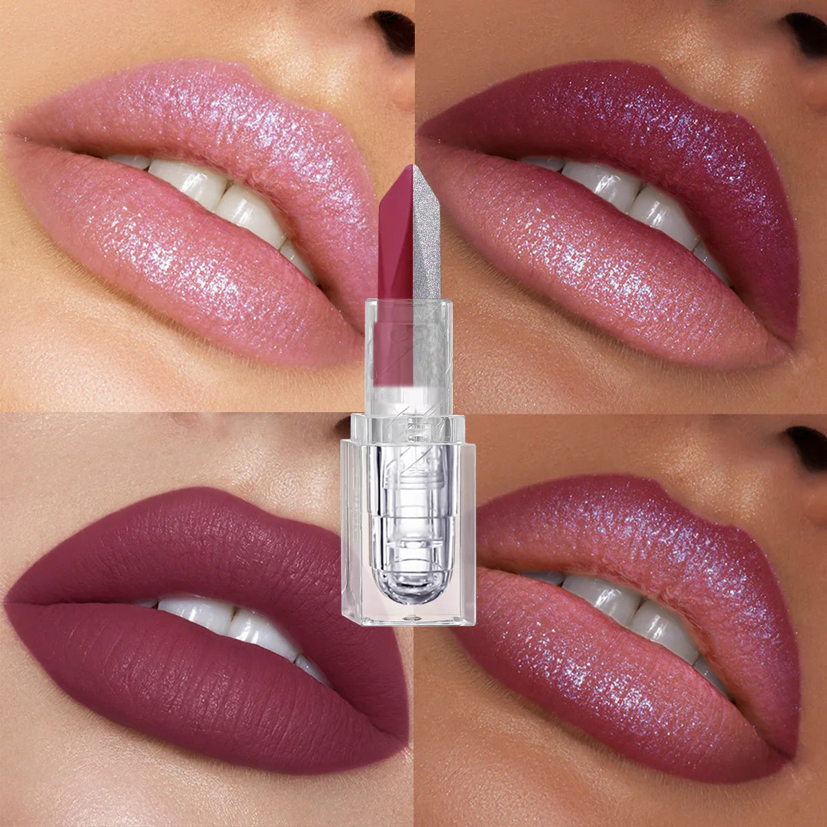 Gradient Pearl Lipstick – Waterproof, Long-Lasting & Chocolate-Toned