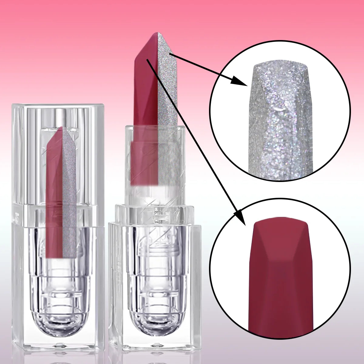 Gradient Pearl Lipstick – Waterproof, Long-Lasting & Chocolate-Toned