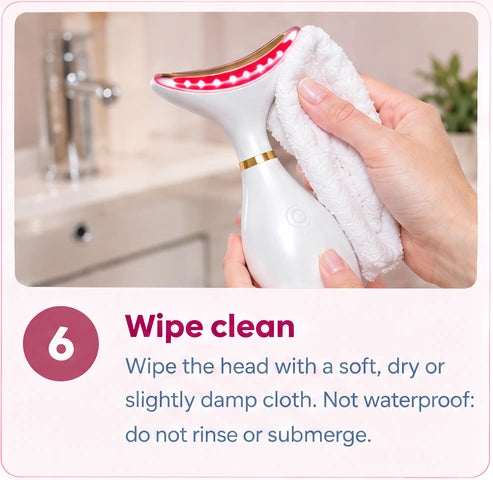 Step 6: Wipe clean